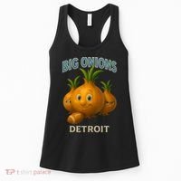Detroit Big Onions Funny Football Women's Tank Top thumb 0