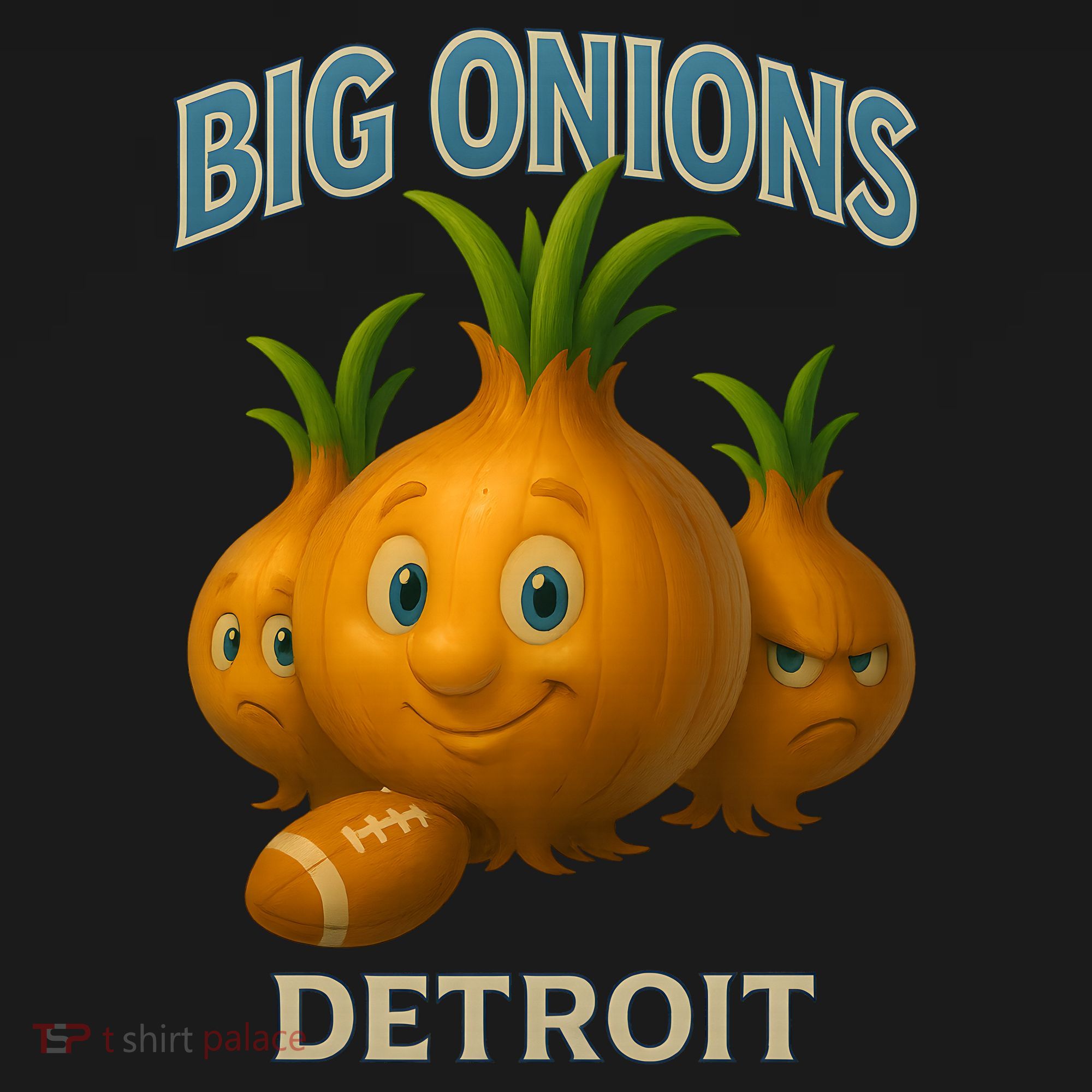 Detroit Big Onions Funny Football Women's Tank Top