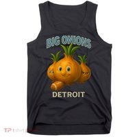 Detroit Big Onions Funny Football Tank Top thumb 0