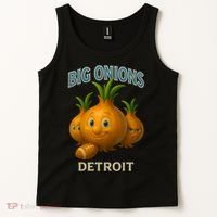 Detroit Big Onions Funny Football Tank Top thumb 2
