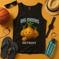 Detroit Big Onions Funny Football Tank Top thumb 4