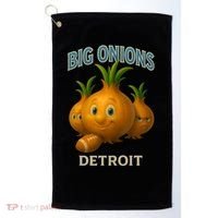 Detroit Big Onions Funny Football Golf Towel thumb 0