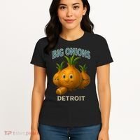 Detroit Big Onions Funny Football Women's T-Shirt thumb 4