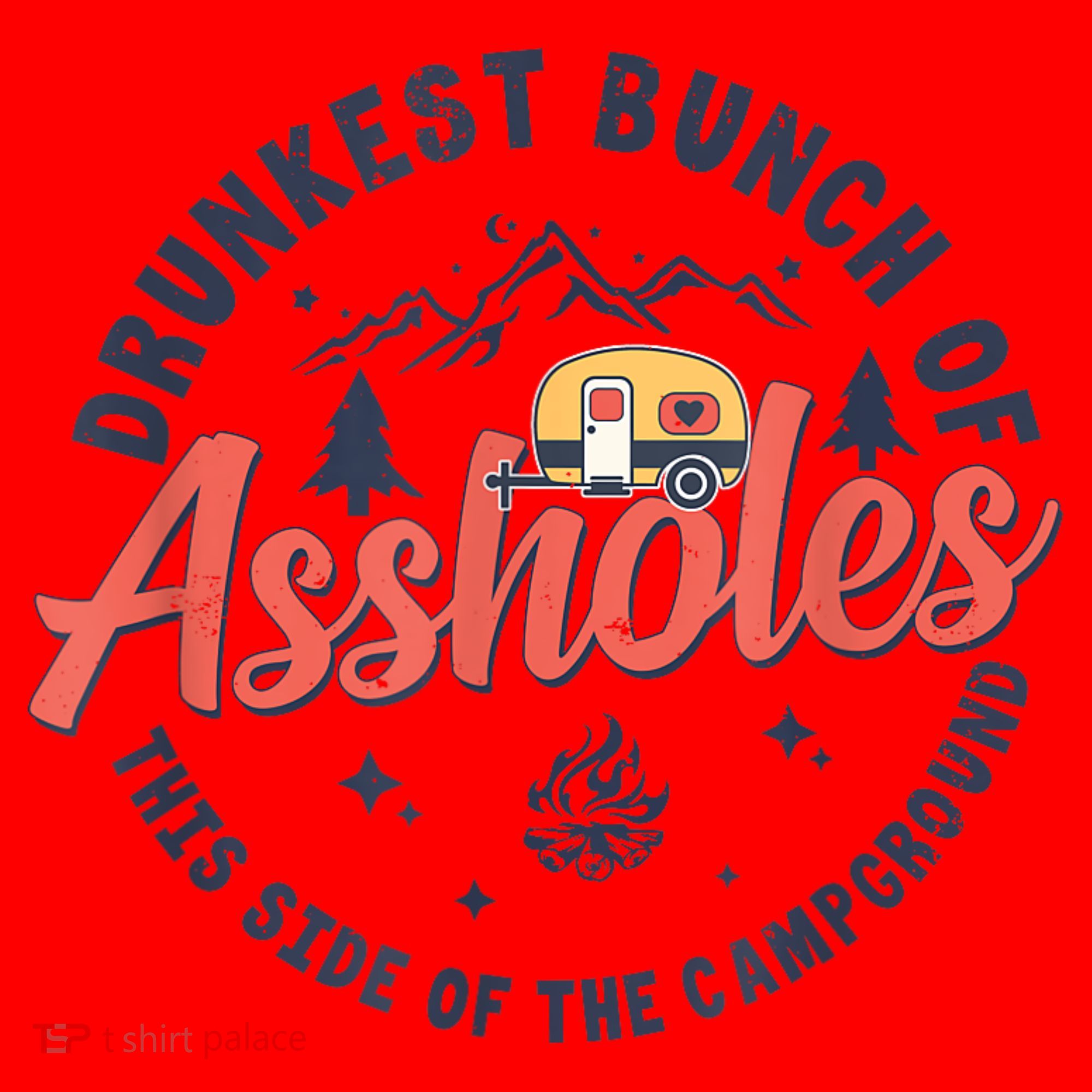 Drunkest Bunch Of Assholes This Side Of The Campground Santa Hat
