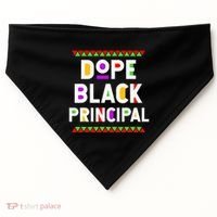 Dope Black Principal African American Job Proud Profession USA-Made Doggie Bandana thumb 0