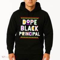Dope Black Principal African American Job Proud Profession Hoodie thumb 2
