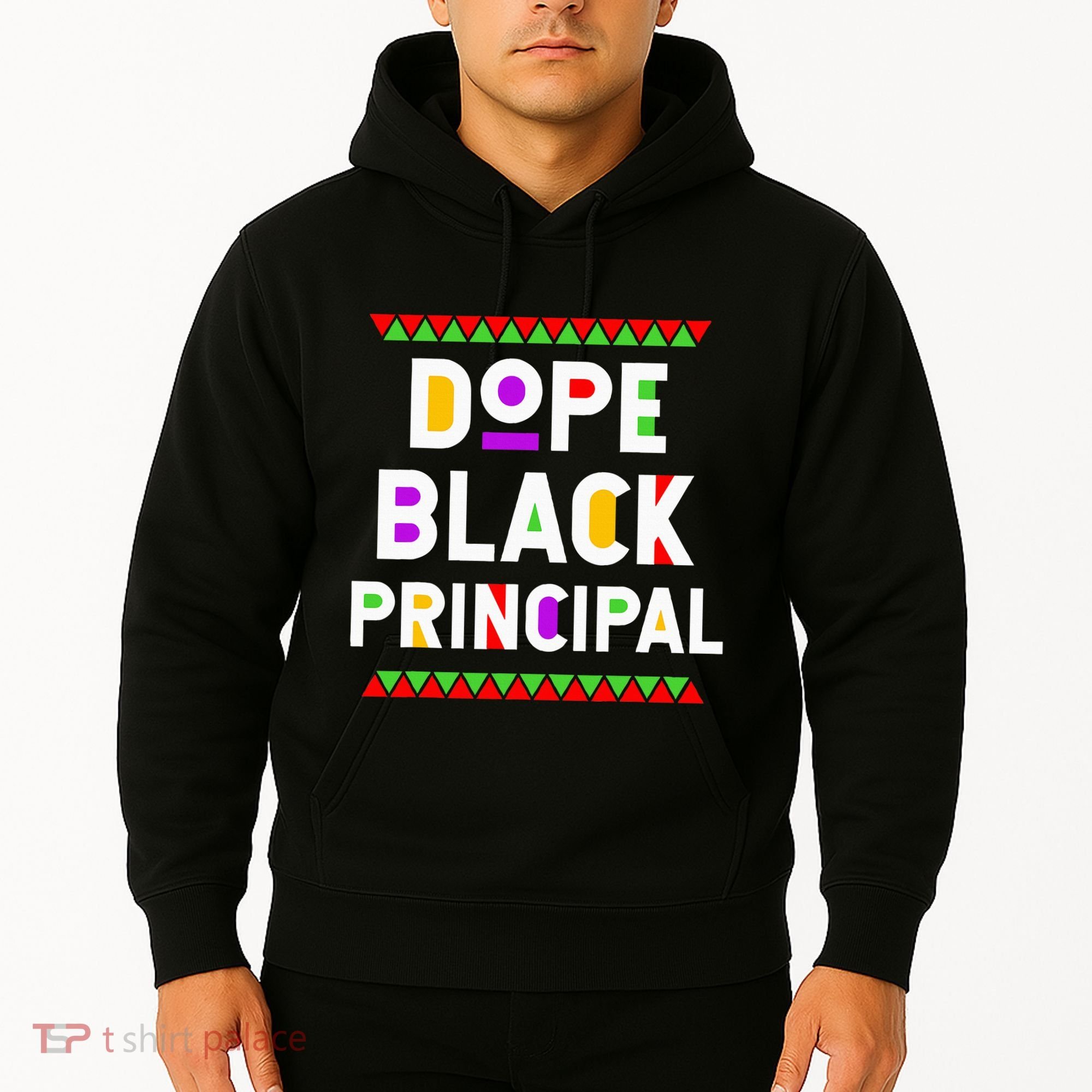 Dope Black Principal African American Job Proud Profession Hoodie