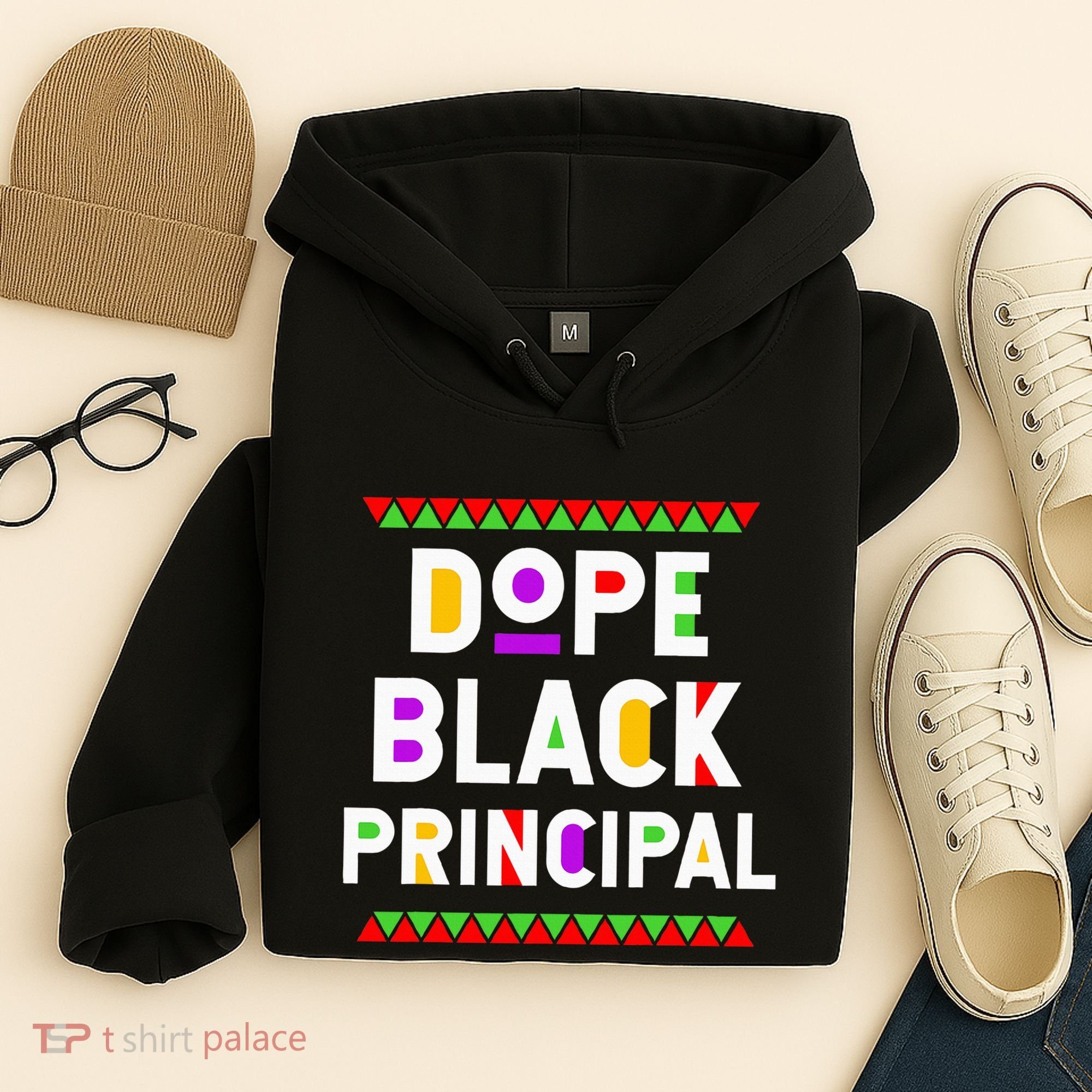 Dope Black Principal African American Job Proud Profession Hoodie