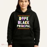 Dope Black Principal African American Job Proud Profession Hoodie thumb 5
