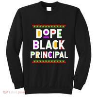 Dope Black Principal African American Job Proud Profession Sweatshirt thumb 0