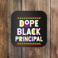 Dope Black Principal African American Job Proud Profession Coaster thumb 0