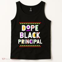 Dope Black Principal African American Job Proud Profession Tank Top thumb 2