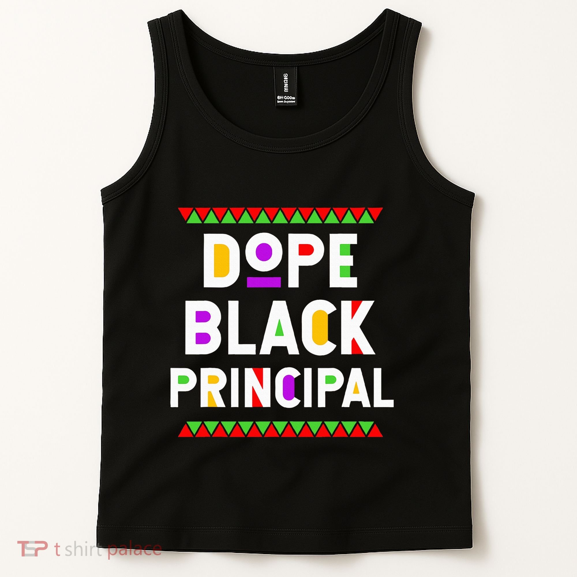 Dope Black Principal African American Job Proud Profession Tank Top
