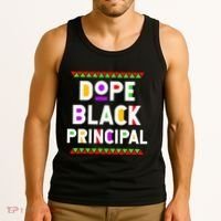 Dope Black Principal African American Job Proud Profession Tank Top thumb 3