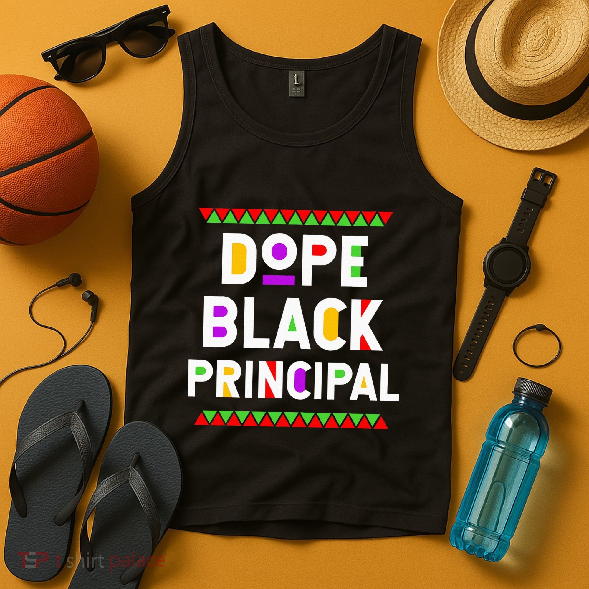 Dope Black Principal African American Job Proud Profession Tank Top