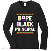 Dope Black Principal African American Job Proud Profession Women's Long Sleeve Shirt thumb 0