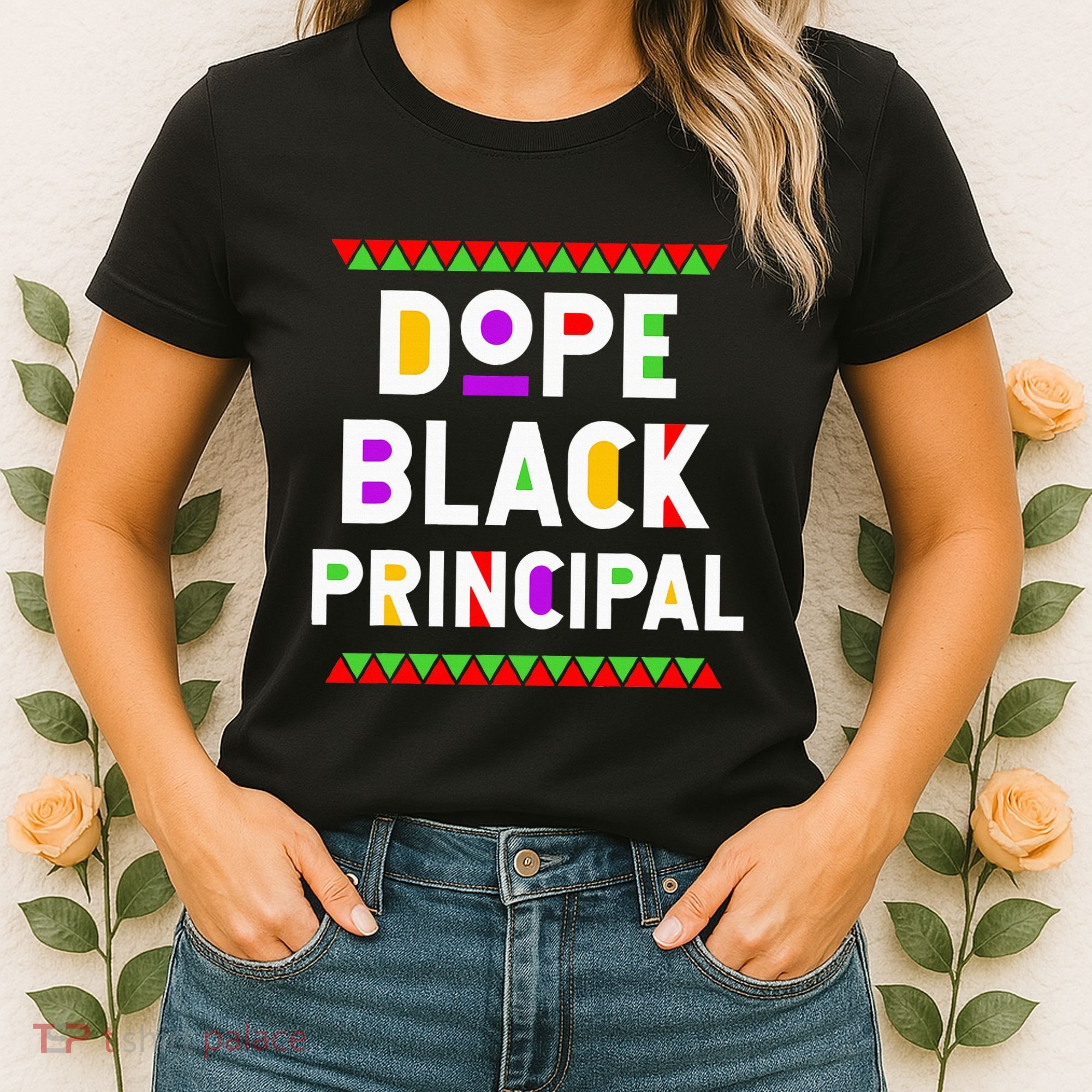 Dope Black Principal African American Job Proud Profession Women's T-Shirt
