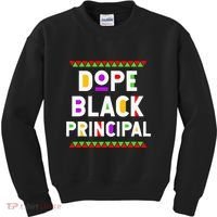 Dope Black Principal African American Job Proud Profession Kids Sweatshirt thumb 0