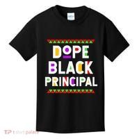 Dope Black Principal African American Job Proud Profession Kids T-Shirt thumb 0
