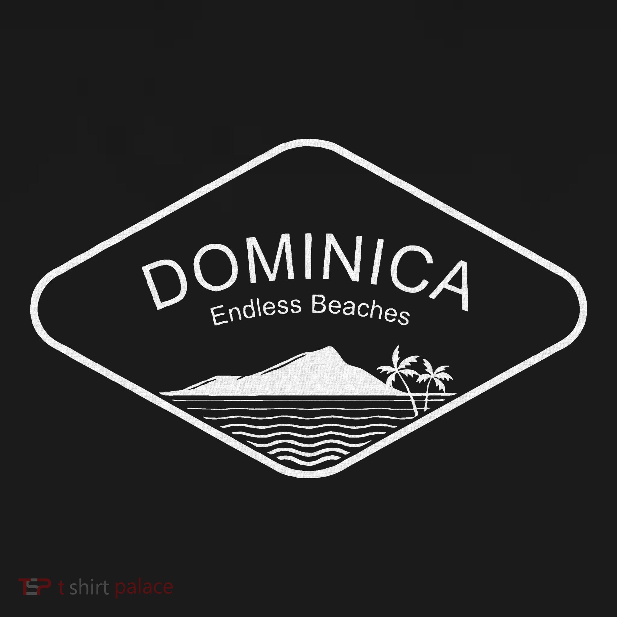 Dominica Beach Palms Caribbean Island Summer Gift Souvenir Women's Hoodie
