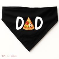 Dad Birthday Pizza 1st Birthday Pizza Family Matching USA-Made Doggie Bandana thumb 0