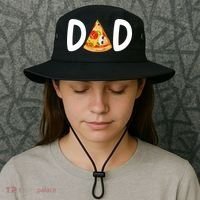 Dad Birthday Pizza 1st Birthday Pizza Family Matching Bucket Hat thumb 3