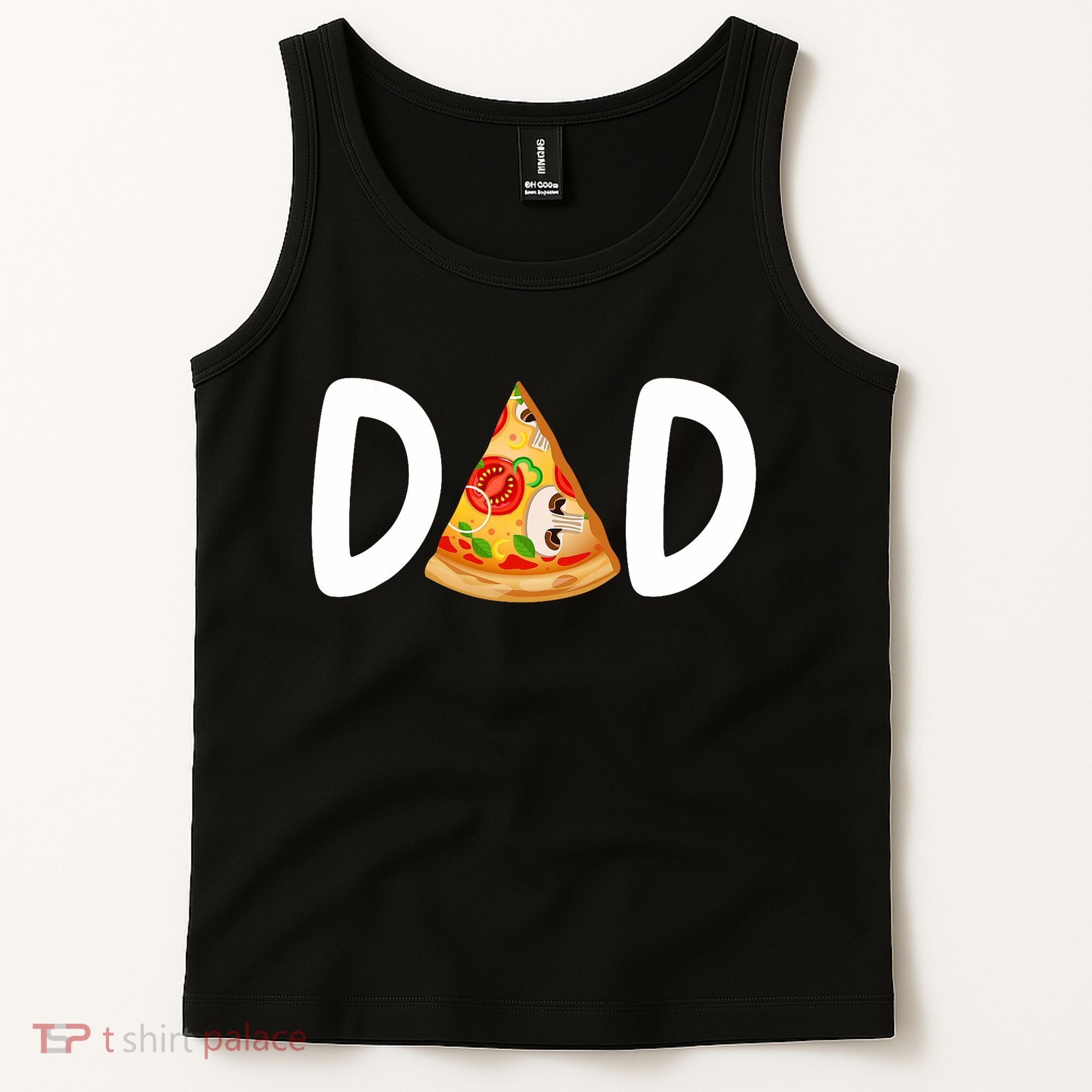 Dad Birthday Pizza 1st Birthday Pizza Family Matching Tank Top