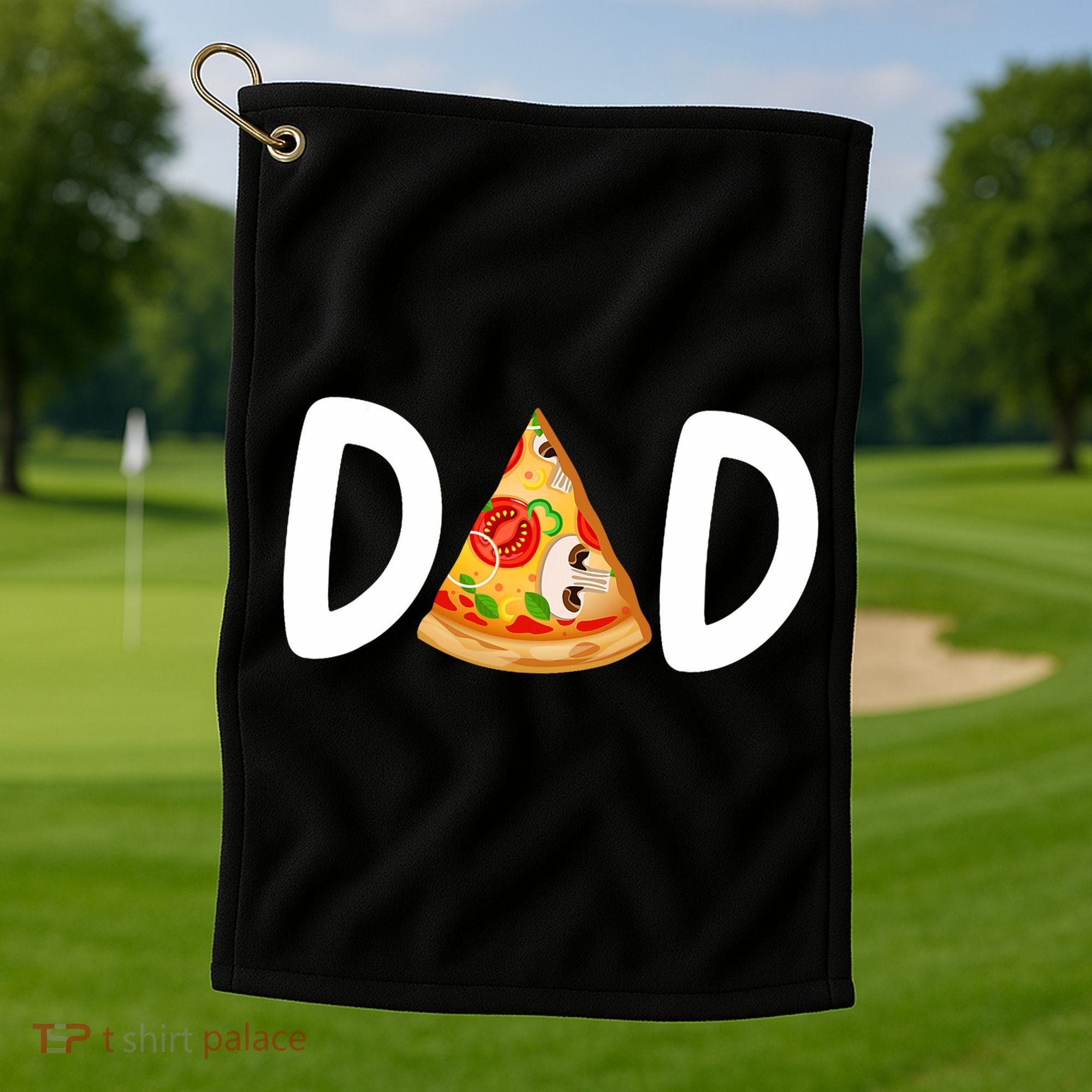 Dad Birthday Pizza 1st Birthday Pizza Family Matching Golf Towel