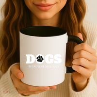 Dogs Because People Suck Funny Rescue Mutt Lovers Coffee Mug thumb 3