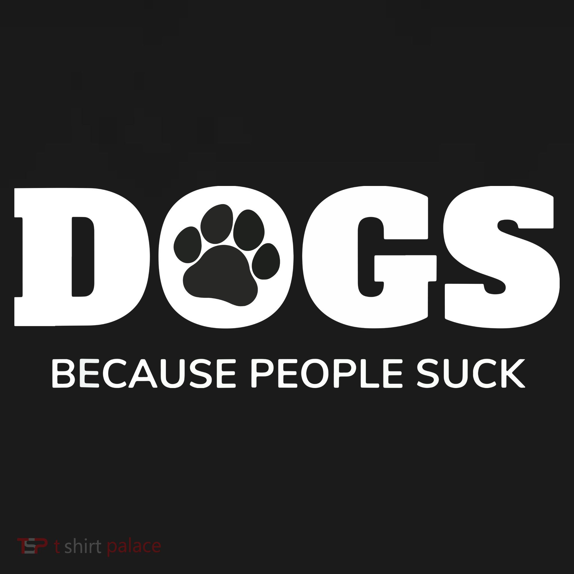 Dogs Because People Suck Funny Rescue Mutt Lovers Polo