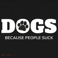 Dogs Because People Suck Funny Rescue Mutt Lovers Women's Tank Top thumb 5