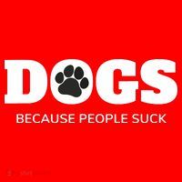 Dogs Because People Suck Funny Rescue Mutt Lovers Santa Hat thumb 1
