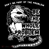 Don't Be Part Of the Problem Be The Whole Problem Funny Gym Sweatshirt thumb 3