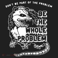 Don't Be Part Of the Problem Be The Whole Problem Funny Gym Hat thumb 2
