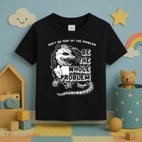 Don't Be Part Of the Problem Be The Whole Problem Funny Gym Toddler T-Shirt thumb 3