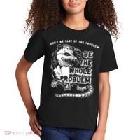 Don't Be Part Of the Problem Be The Whole Problem Funny Gym Kids T-Shirt thumb 2