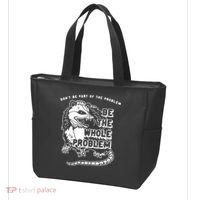 Don't Be Part Of the Problem Be The Whole Problem Funny Gym Tote Bag thumb 3