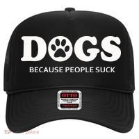 Dogs Because People Suck Funny Rescue Mutt Lovers Hat thumb 0
