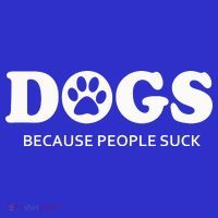 Dogs Because People Suck Funny Rescue Mutt Lovers Tote Bag thumb 4
