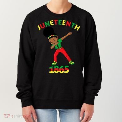 Dabbing Black Princess Juneteenth 1865 Black History Women's Sweatshirt