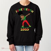 Dabbing Black Princess Juneteenth 1865 Black History Women's Sweatshirt thumb 0
