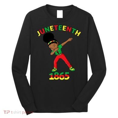Dabbing Black Princess Juneteenth 1865 Black History Long Sleeve Shirt
