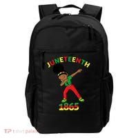 Dabbing Black Princess Juneteenth 1865 Black History Backpack thumb 0