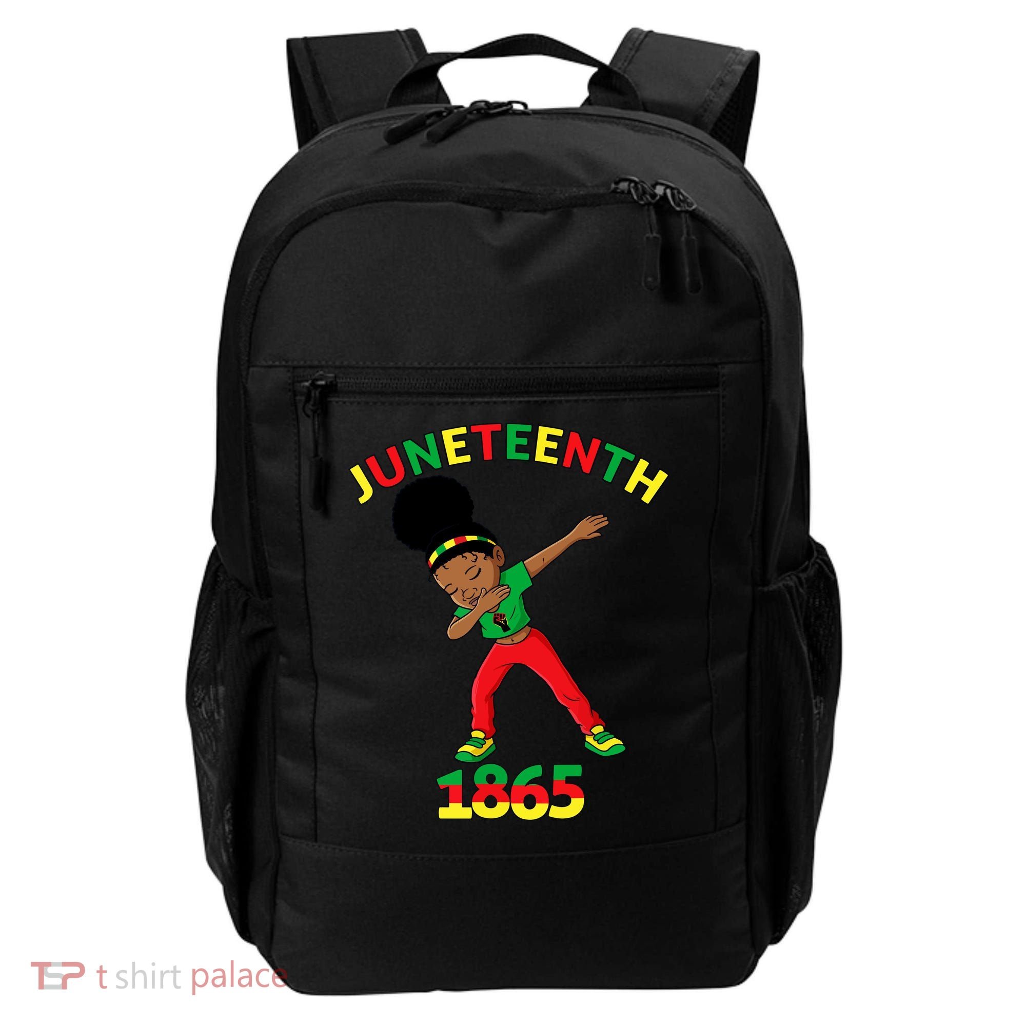 Dabbing Black Princess Juneteenth 1865 Black History Backpack