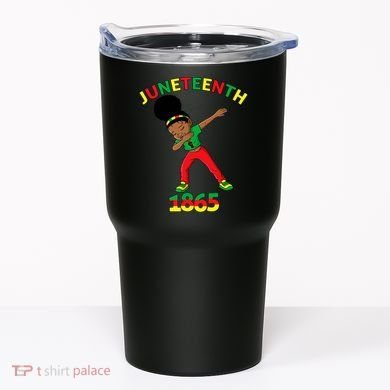 Dabbing Black Princess Juneteenth 1865 Black History Tumbler
