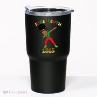 Dabbing Black Princess Juneteenth 1865 Black History Tumbler thumb 0