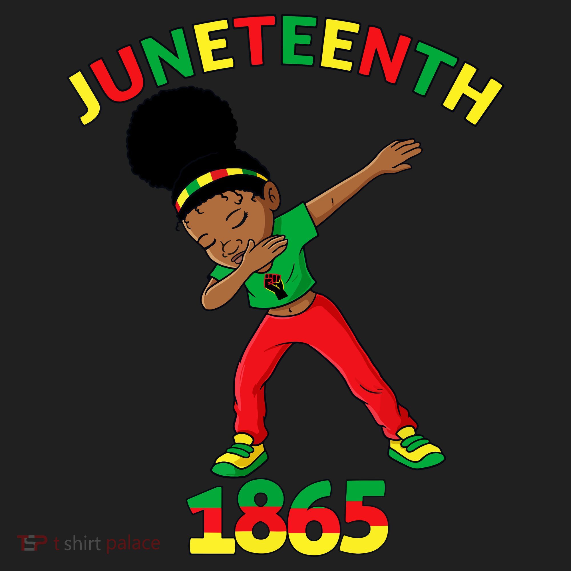 Dabbing Black Princess Juneteenth 1865 Black History Tumbler