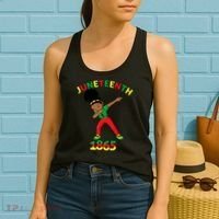Dabbing Black Princess Juneteenth 1865 Black History Women's Tank Top thumb 2