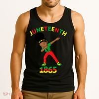 Dabbing Black Princess Juneteenth 1865 Black History Tank Top thumb 3