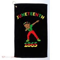 Dabbing Black Princess Juneteenth 1865 Black History Golf Towel thumb 0
